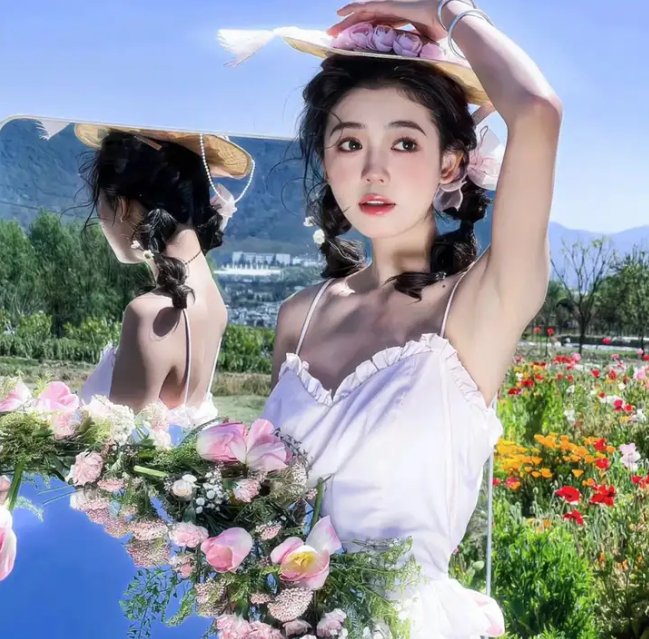 花圃里的蝴蝶